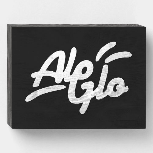 Alo Glo the ultimate cream to divine beauty Wooden Box Sign