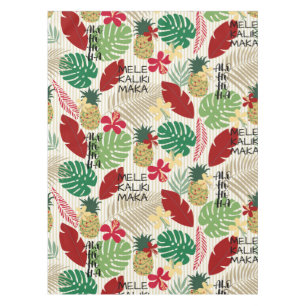 ALO-HO-HO-HA Hawaiian Tropical Holiday Tablecloth