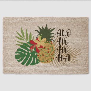 ALO-HO-HO-HA Hawaiian Tropical Pineapple Fiber Doormat