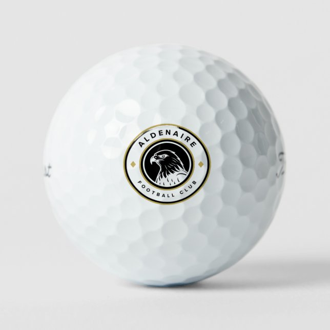 Alodenaire Bird Logo – Dynamic Golf Emblem Golf Balls (Front)