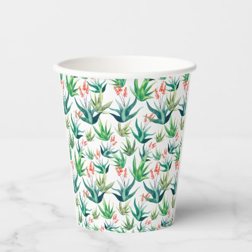 Aloe Aloe pattern succulent pattern cactus Paper Cups