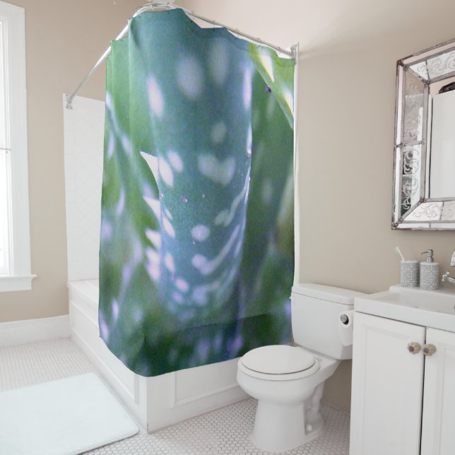 Aloe, Bug's View Shower Curtain (In Situ)