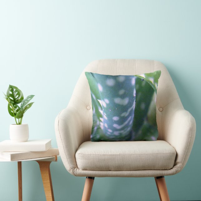 Aloe, Bug's View Throw Pillow (Chair)