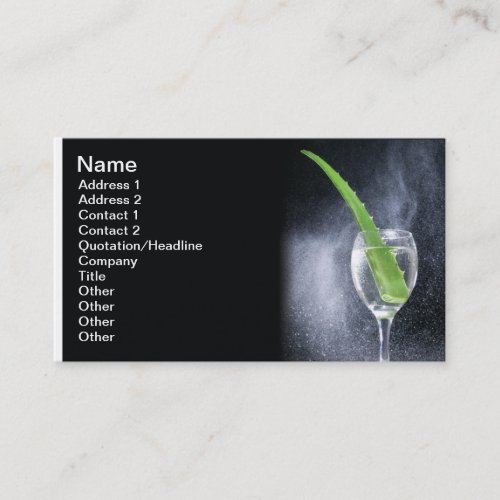 Aloe drink business card