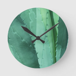 Aloe - Macro Fine Art Photographer Round Clock
