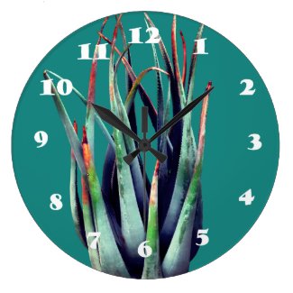 ALoe Plant Photo Wall Clock