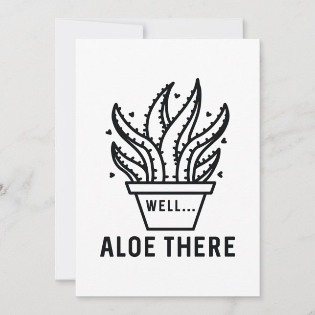 Aloe There Thank You Card (Front)