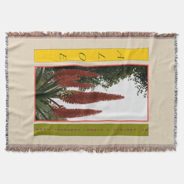 Aloe Throw Blanket (Front)