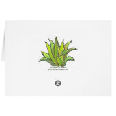 Aloe vanbalenii card (Back Horizontal)