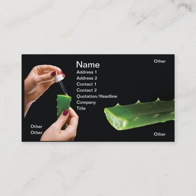 Aloe Vera Business Card (Front)