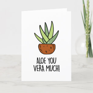 Aloe Vera Letterpress Thank You Card
