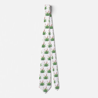 Aloe Vera Pattern Neck Tie