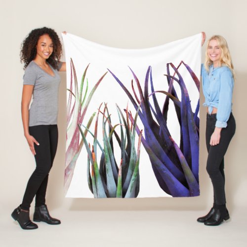 Aloe Vera Plants Art Fleece Blanket