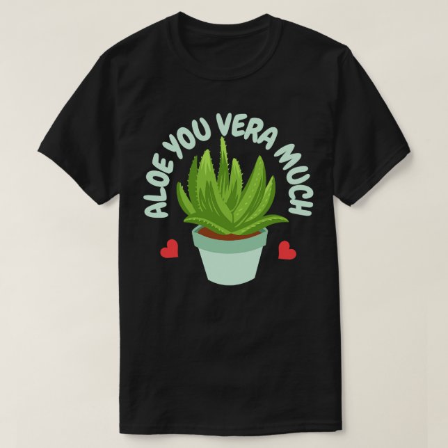 Aloe Vera Succulent Plant 2 T-Shirt (Design Front)