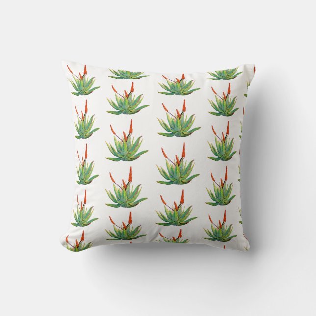 Aloe Vera Throw Cushion (Front)