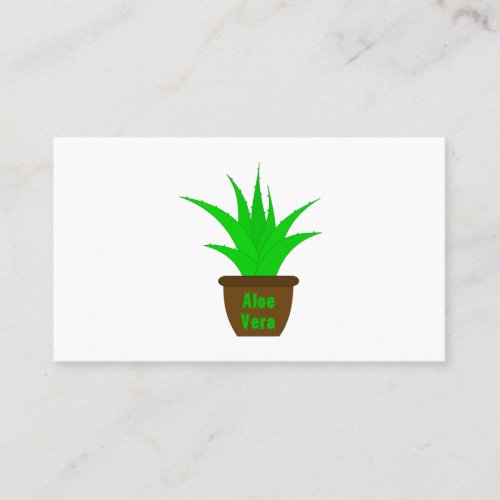 Aloe Vera with a Label Business Card