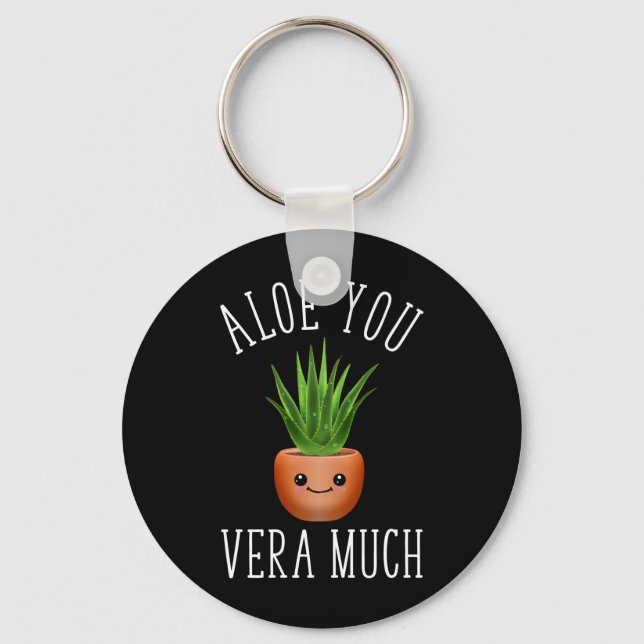 Aloe You Vera Much Keychain (Front)