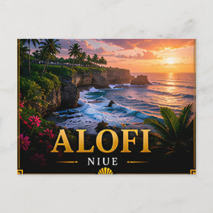📍 Alofi Niue Travel Souvenir Island Visitors 🌴 Postcard