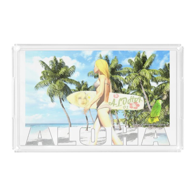 Aloha 01   acrylic tray (Front)