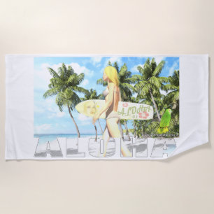 Aloha 01 beach towel