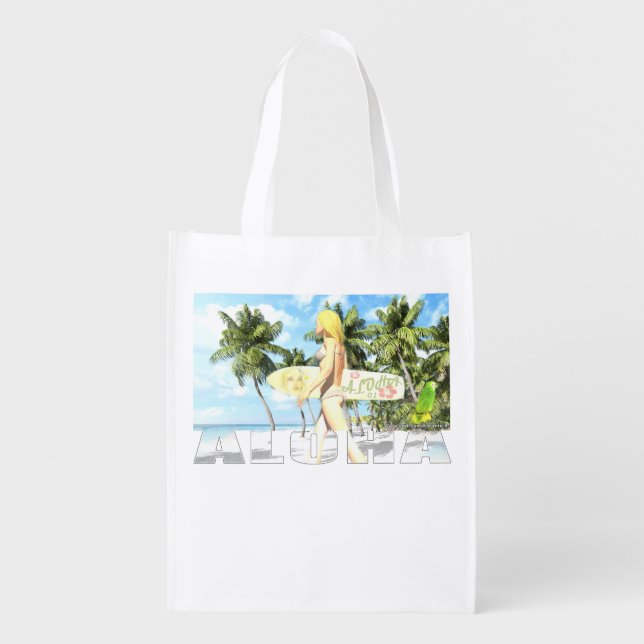Aloha 01 grocery bag (Front)