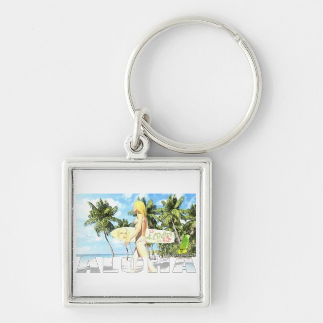 Aloha 01  keychain (Front)