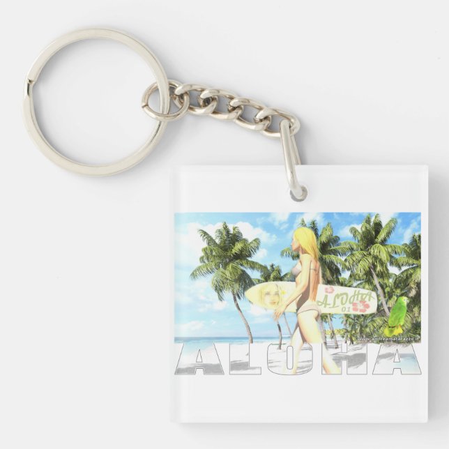 Aloha 01  keychain (Front)