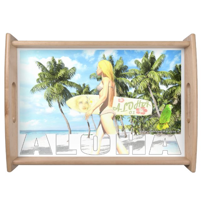 Aloha 01    serving tray (Front)