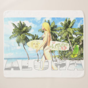 Aloha 01 sherpa blanket