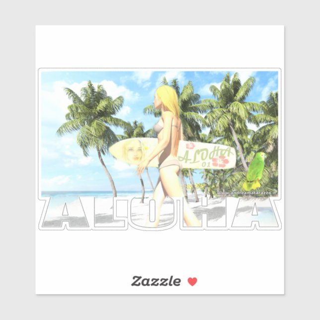 Aloha 01  sticker (Sheet)