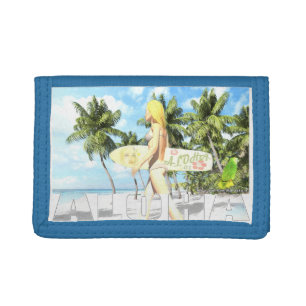 Aloha 01   tri-fold wallet