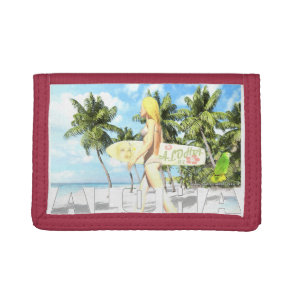 Aloha 01    tri-fold wallet