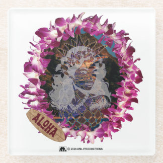 ALOHA 49 VERSION 2 GLASS COASTER