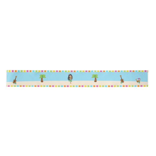 Aloha African American Girl Satin Ribbon