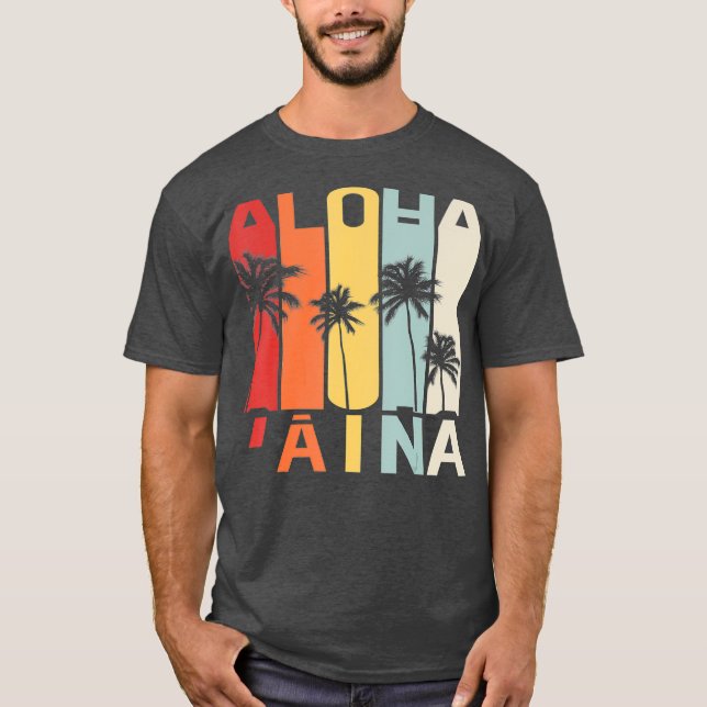Aloha Aina Hawaii Independence  Sovereignty T-Shirt (Front)