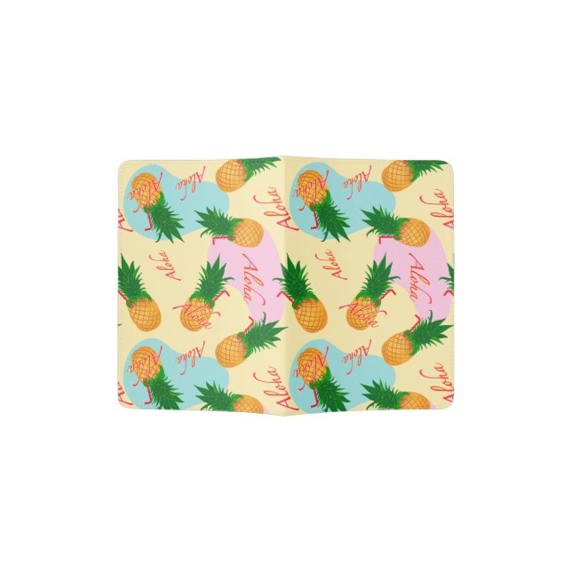 Aloha ananas cocktail passport holder (Opened)