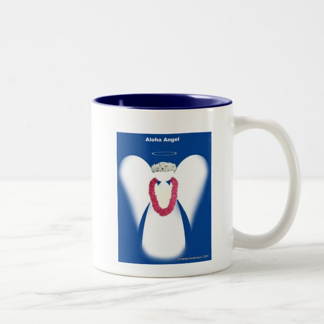 Aloha Angel Two-Tone Coffee Mug (Right)