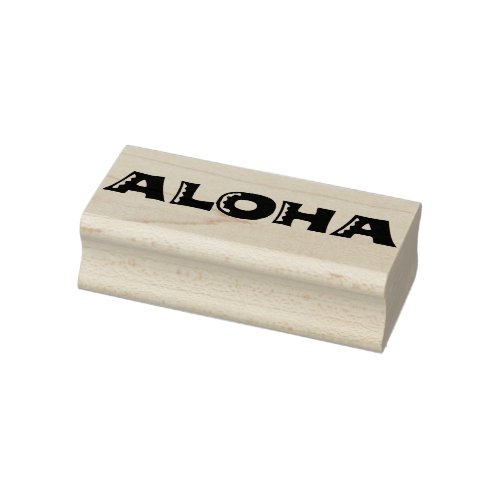 ALOHA Authentic 60s Retro Typography Art Stamp