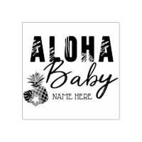 Aloha Baby Pineapple Tropical Flowers New Baby
