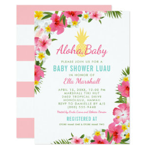 Hawaiian Baby Shower Invitations Zazzle