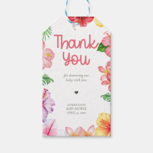 Aloha Baby Shower Favor Tags