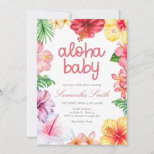 Aloha Baby Shower Invitation