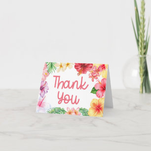Aloha Baby Shower Thank You Card