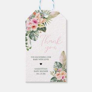 Aloha Baby Tropical Baby Shower Favor Tags