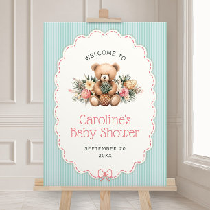 Aloha Baby Tropical Baby Shower Welcome Foam Board