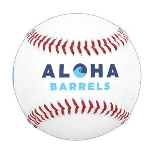 Aloha Barrels 2 Color Circular Logo Baseball