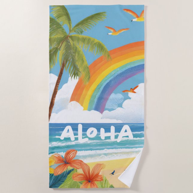 Aloha Beach fun Beach Towel (Front)