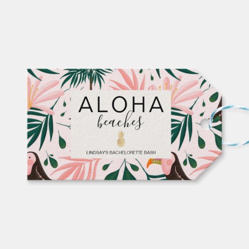 Aloha Beaches Bachelorette Gift Tags