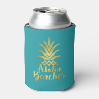 Aloha Beaches Bachelorette Party Favor Can Cooler