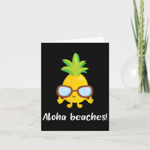 Aloha Beaches Graphic Pineapple With Sungles Gift Card